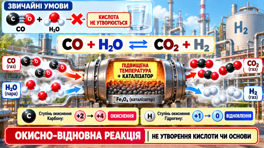 CO + H₂O ⇄ CO₂ + H₂