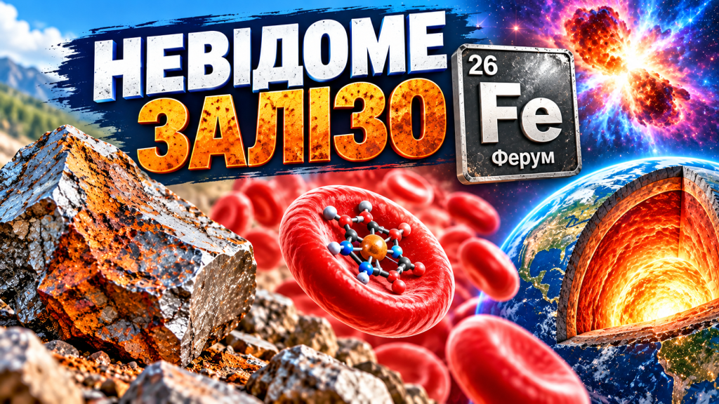 🧲 Ферум (Fe): цікаві факти про залізо, яких ви могли не знати