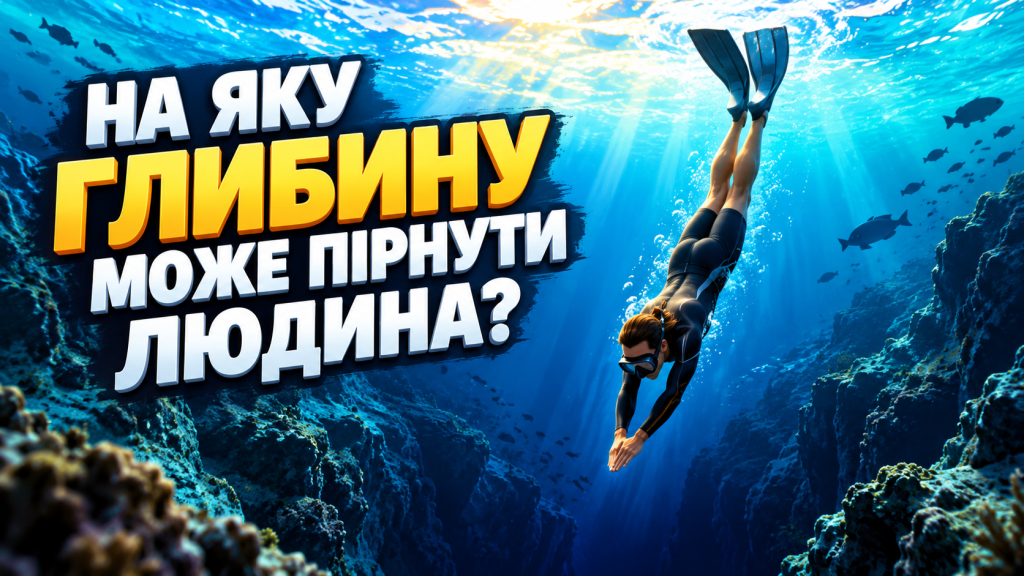 На яку глибину може пірнути людина? 🌊