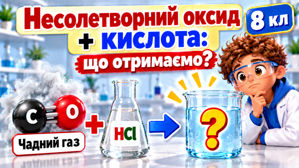 Несолетворний оксид + кислота