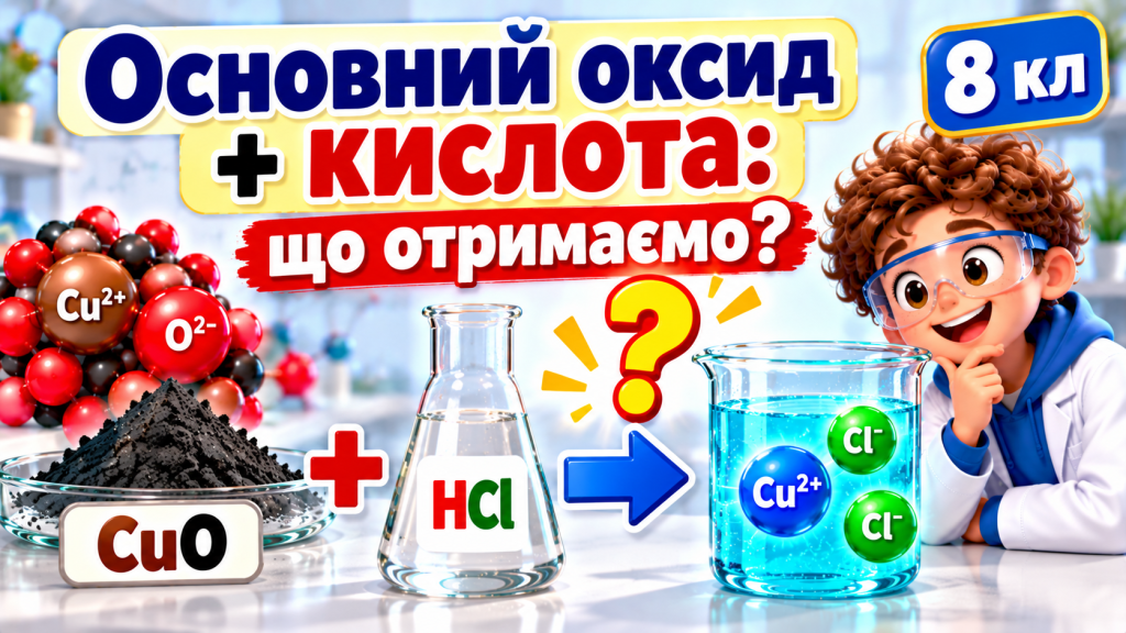 Основні оксиди та кислоти: